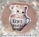 Konturen Kuschelfreund Cat in Cup *handmade