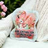 Konturen Kuschelfreund Flamingo Mommy & me- Schild *handmade