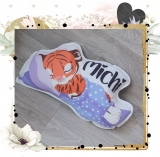 Konturen Kuschelfreund schlafender Tiger*handmade
