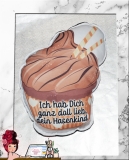Konturen Kuschelfreund Cupcake 1 *handmade