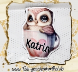 Konturen Kuschelfreund owl in cup *handmade