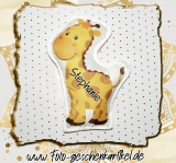 Konturen Kuschelfreund  Giraffe Flecky *handmade